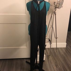 Black athletic jumpsuit